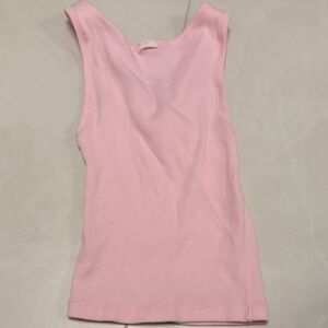 SKIMS Ribbed Tank Top in Pastel Pink
